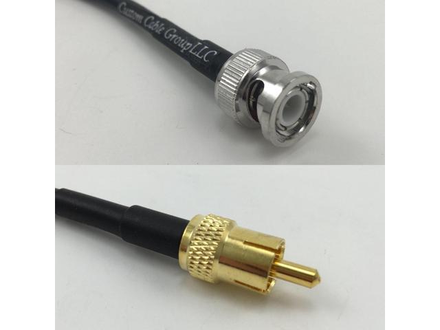 6 feet RG58 BNC MALE to AM/FM MALE Pigtail Jumper RF coaxial cable 50ohm High Quality Quick USA Shipping 