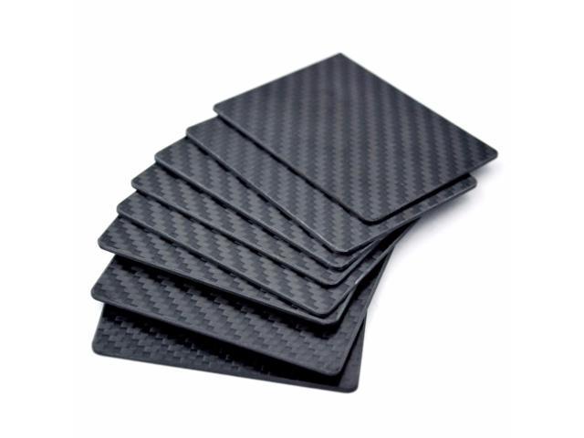125 x 75 x 5mm Black Twill Woven Carbon Fiber Scales Plate Sheets Blade Handle