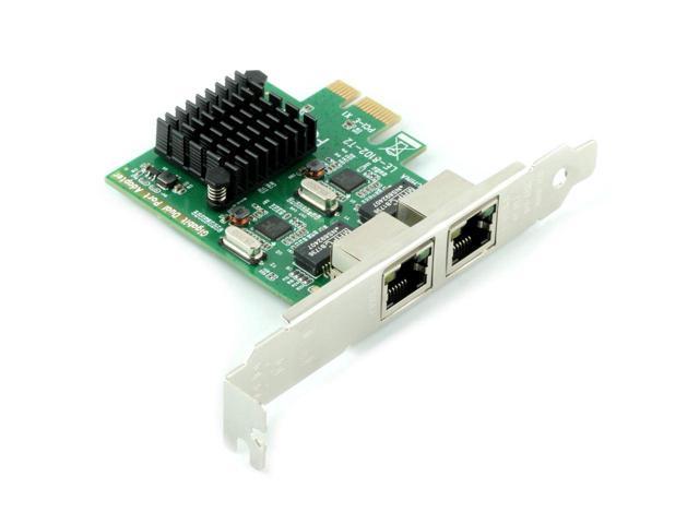 LAN Adapter Converter for Desktop PC Ubit RJ45 x 2 Gigabit LAN,Gigabit Ethernet PCI Express PCI-E Network Controller Card,10/100/1000mbps,Dual Port PCIE Server Network Interface Card 