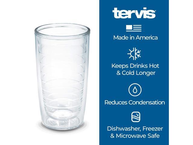 Tervis Navy Anchor Tumbler with Wrap and Blue Lid 24oz Clear 