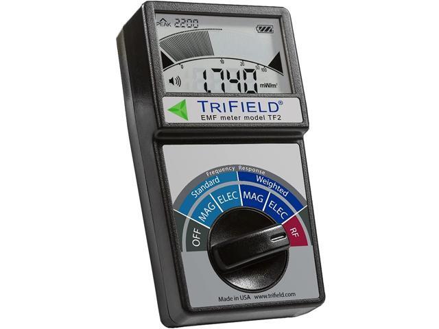Electric Field, Radio Frequency (RF) Field, Magnetic Field Strength Meter by Trifield – EMF Meter Model TF2 – Detect 3 Types of Electromagnetic Radiation with 1 Device – Made in USA by AlphaLab, Inc.