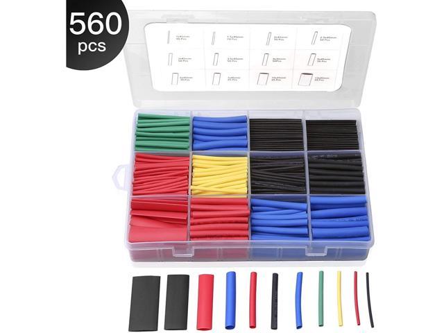 Eventronic Electrical Wire Cable Wrap Assortment 560 PCS Heat Shrink Tubing 2:1