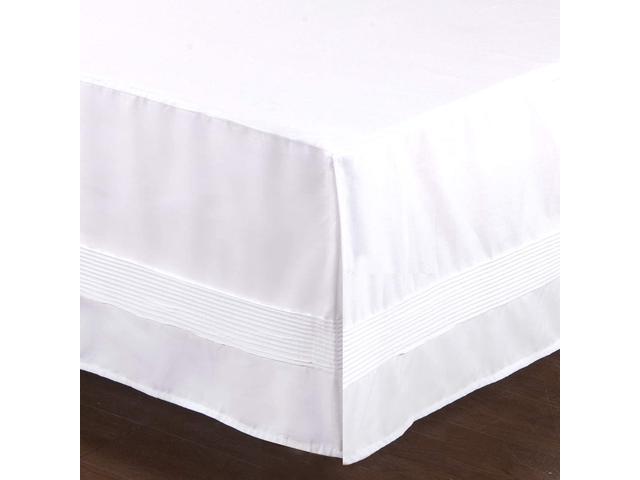 MOHAP Ultra Soft Bed Skirt Dust Ruffle 16" Drop Fit Wrap Around Bed Queen Size 