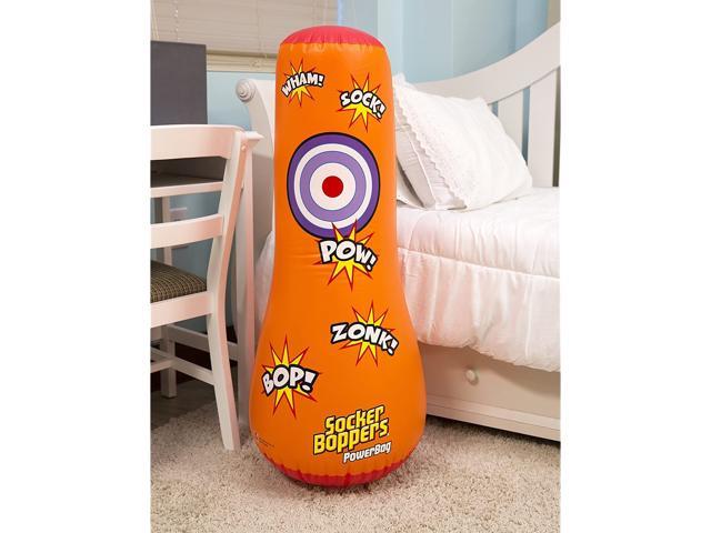 Big Time Toys Socker Bopper Power Bag Standing Inflatable Punching Bag For Kids