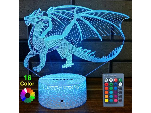 dragon night light plush