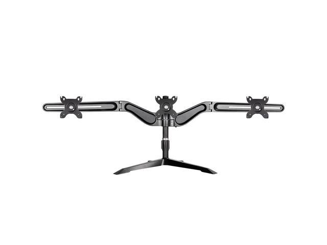 Silverstone Tek Triple LCD Monitor Desk Stand with 90 Degrees Rotation up  to 24-Inch (ARM31BS)
