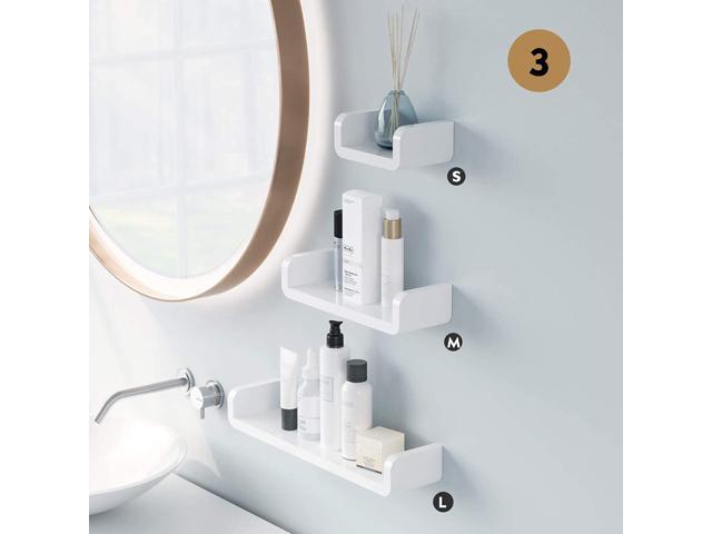  LAIGOO Adhesive Floating Shelves Non-Drilling, Set