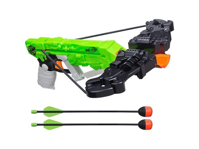 Green Zombie Strike Crossbow Nerf Gun with 4 Darts 