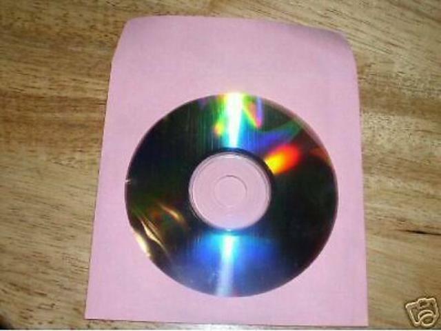 JS207 200 MINI 3" RED CD PAPER SLEEVE W/ WINDOW 