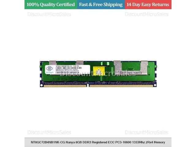 Nanya 1X2GB PC3-10600 DDR3-1333MHz non-ECC Unbuffered CL9 240-Pin DIMM Memory 