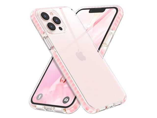 Compatible For Iphone 13 Pro Max Clear Case 21 Crystal Transparent Cover Shockproof Protective Heavy Duty Bumper Shell Anti Yellow Anti Scratch For Iphone 13 Pro Max 6 7 21 Pink Newegg Com