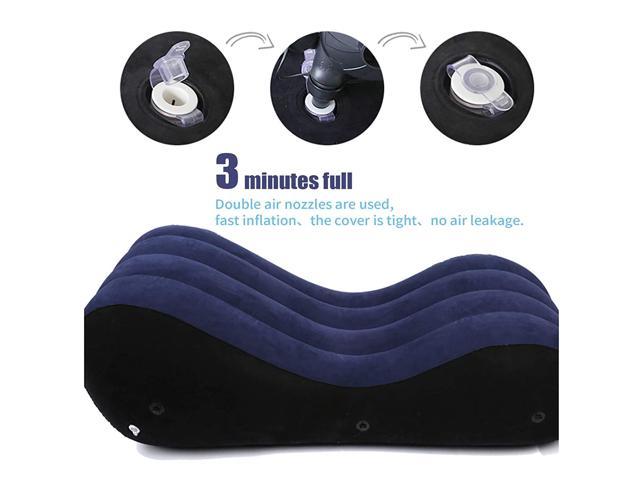 Sofa Lounge Chair Yoga Chaise Lounge Inflatable Sofa Deck Chair with Household Air Pump Multi-Function Sofa Chairs for Yoga Exercise Suitable for a Nap Air Chairs for Bedroom by BDL 