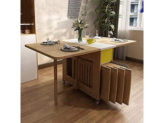 small foldable kitchen table with chairs