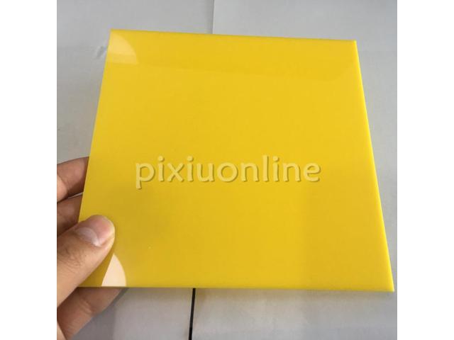 1pc J594b Yellow Color Opaque Acrylic Board Non Transparent