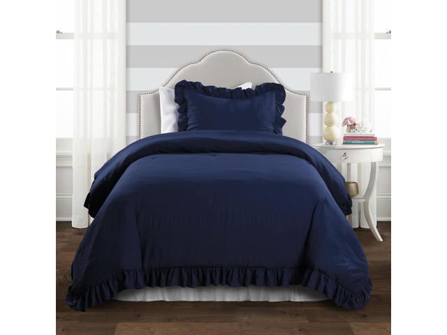 Reyna Comforter Navy 2pc Set Twin Xl Newegg Com