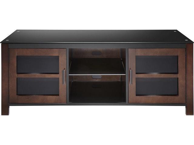 Insignia Tv Stand For Most Flat Panel Tvs Up To 70 Black Brown Newegg Com