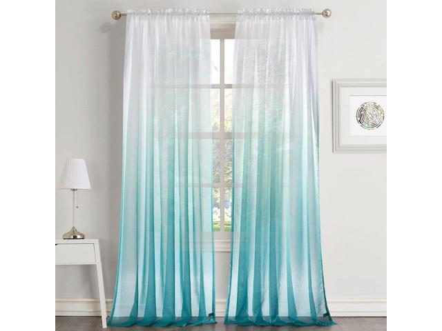 Dreaming Casa Grant Ombre Sheer Curtains Dries Window Dreaming Casa Grant Ombre Sheer Curtains Dries Window Treatment Voile For Living Room Kid S 63
