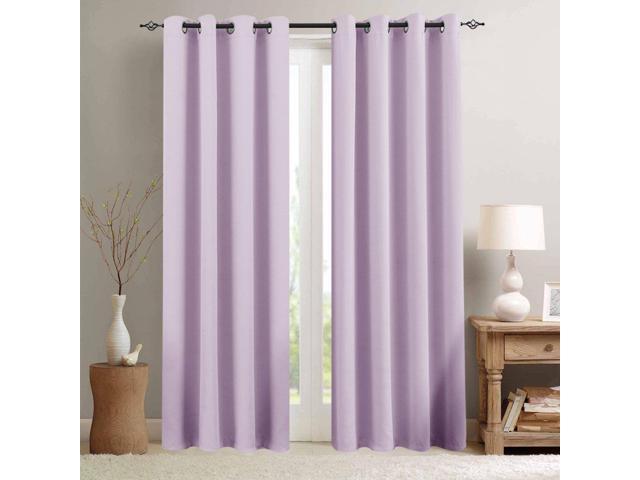 Lilac Blackout Curtains For Girls Room Darkening Thermal