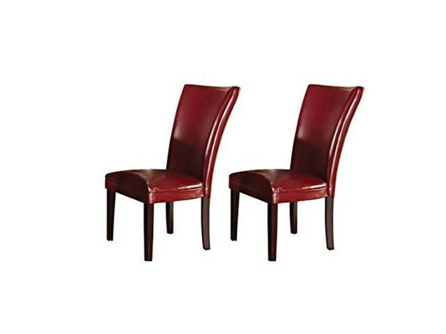 Steve Silver Company Hf500rd Hartford Parsons Chair Red Set Of