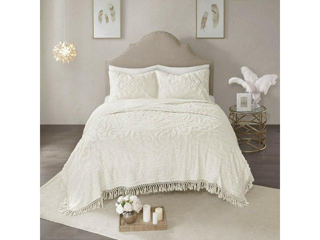 Madison Park Laetitia Coverlet Reversible 100 Cotton Chenille