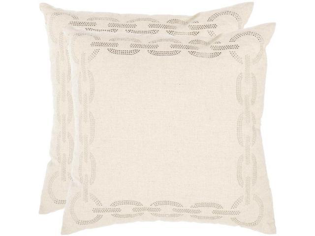 Throw Pillows Embellished 2 Piece 22 Inch Square Sailors Knot