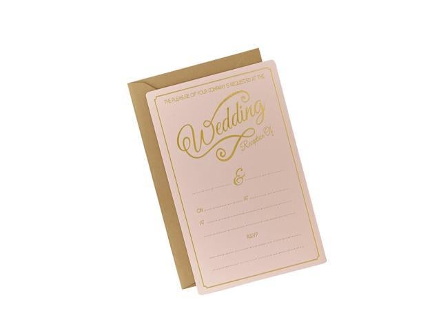 Ginger Ray Evening Wedding Reception Pastel Gold Foiled