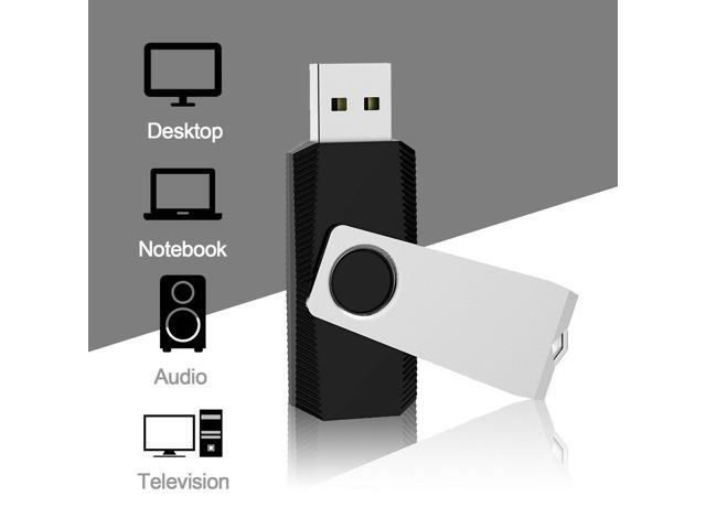 Kootion 10X 1G-32G USB Flash Drive Anti-Skid Flash Memory Stick Swivel Pen Drive 