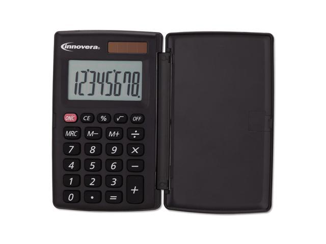 15921 Pocket Calculator with Hard Shell Flip Cover, 8-Digit, LCD 15921