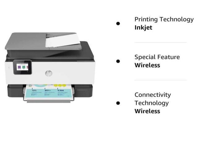 Refurbished: Hp Officejet Pro 9018 All-in-one Printer 3uk84a White Gray 