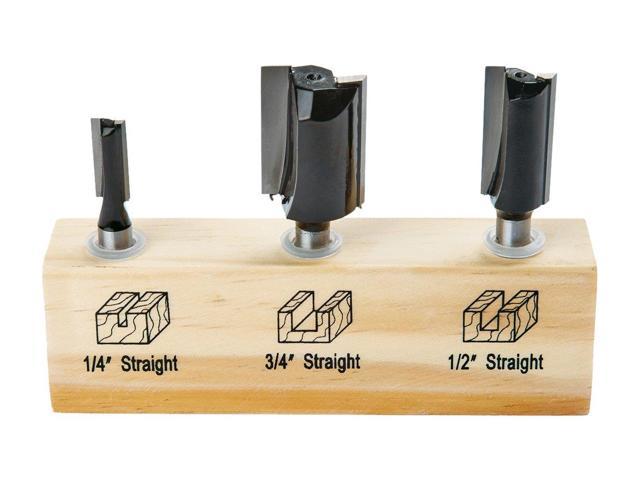 Irwin Tools 1901044 Marples Straight Router Bit Set 3 Piece