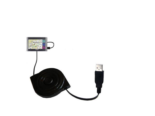 USB Power Port Ready Retractable USB Charge USB Cable Wired specifically for The Nikon Coolpix P600 and uses TipExchange 