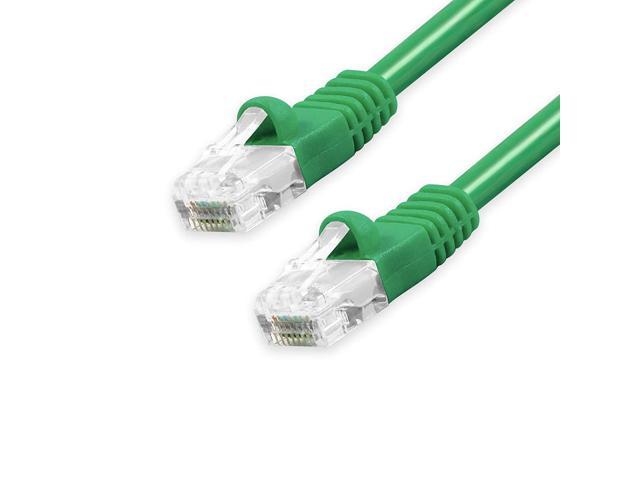 Grandmax CAT6 5 FT Green RJ45 Ethernet Network Patch Cable Snagless/Molded Bubble Boot 10 Pack 550MHz UTP