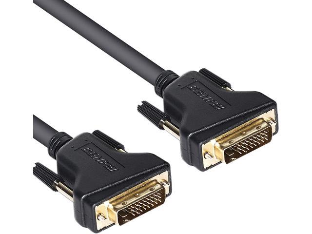 Postta DVI-D Dual Link Cable with Ferrites Gold Plated Male to Male-3 Feet 