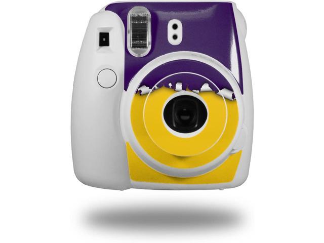 CAMERA NOT INCLUDED WraptorSkinz Skin Decal Wrap for Fujifilm Instax Mini 8 Camera Lots of Dots Blue on Black