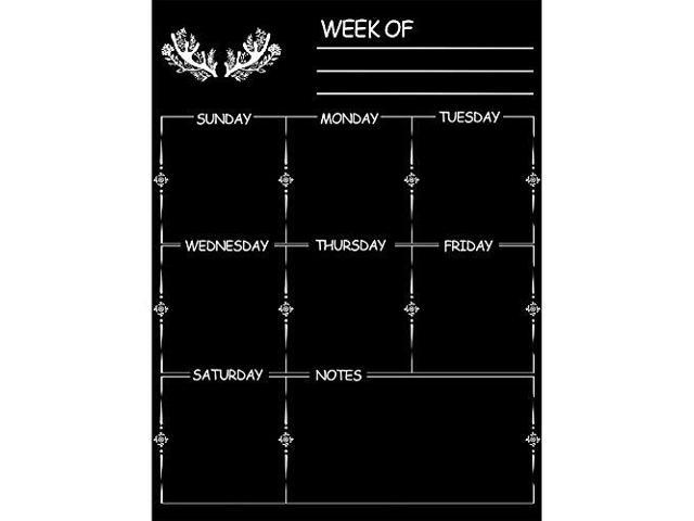 Urlighting Refrigerator Calendar Magnetic Menu Chalkboard