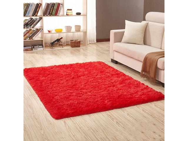 50x120cm Simple Solid Color Plush Carpet Mat For Living