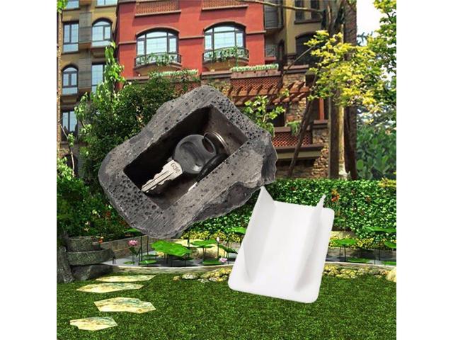 New Outdoor Garden Key Safe Box Hidden Rock Hide Keys In Stone