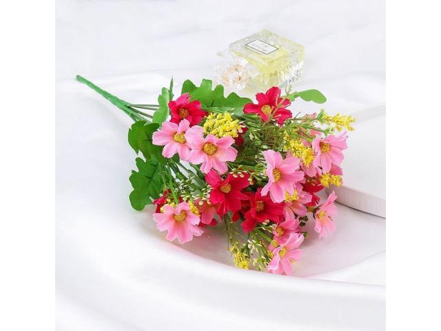 One Bouquet 7 Branch 28 Heads Cute Silk Daisy Artificial