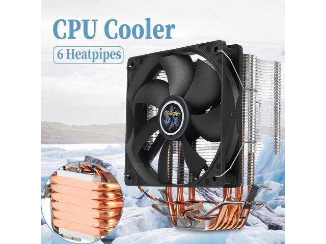 6 Heatpipe 4Pin 90mm CPU Cooler Fan Heat Sink for AMD INTEL 775 1150 1151 1155