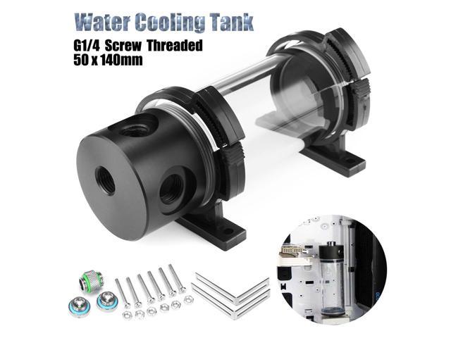 PC Acrylic Reservoir Tank 360mm with 4 G1/4 for multi inlet/outlet water cooling 