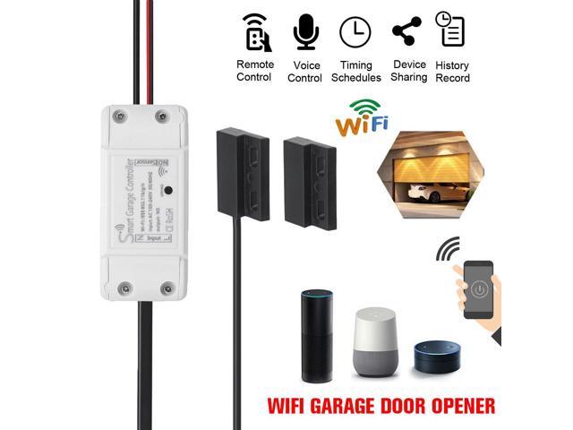 google home garage door control