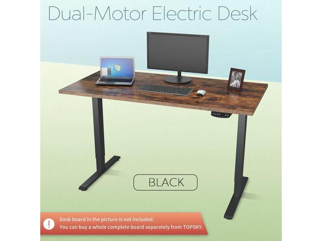 topsky dual motor electric adjustable standing computer desk