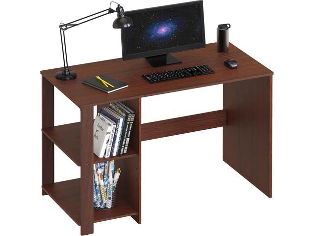 shw cyrus l desk with shelves oak