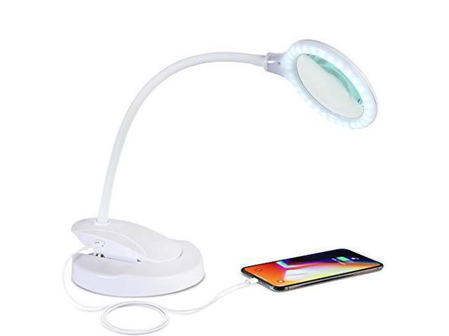 Brightech Led Magnifying Lamp With Usb Charging Port