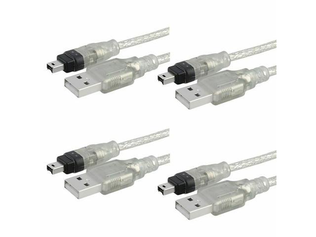 4 PC USB to IEEE 1394 Firewire 4 Pin Cable iLink DV 6'