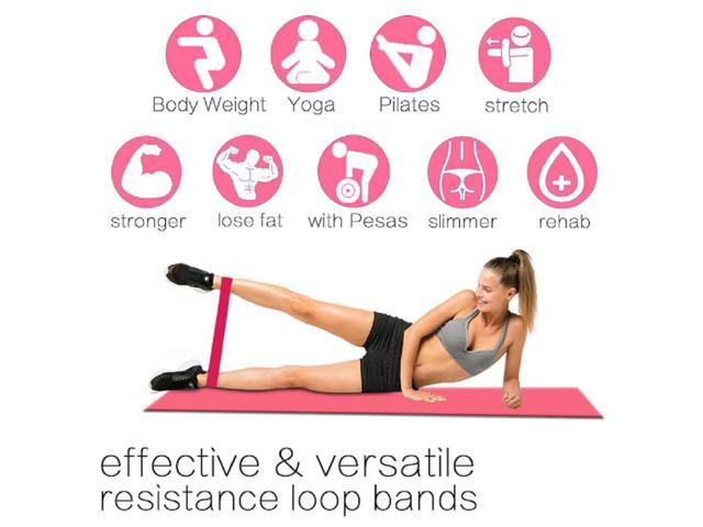 Workout Resistance Bands Loop Set Fitness Yoga Band Booty Leg Exercise band EY 