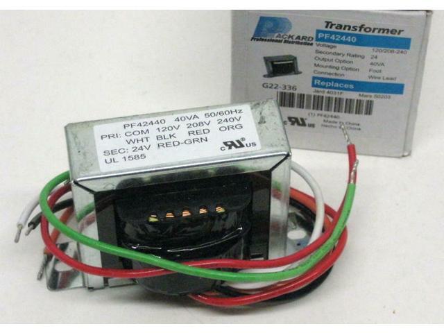 Pf Transformer 1 8 240v Primary 24v Sec 40 Va Newegg Com