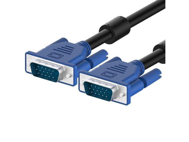 25ft VGA SVGA 15-Pin Male to Male Video Cable LCD Monitor Dell HP Asus Sony LG 
