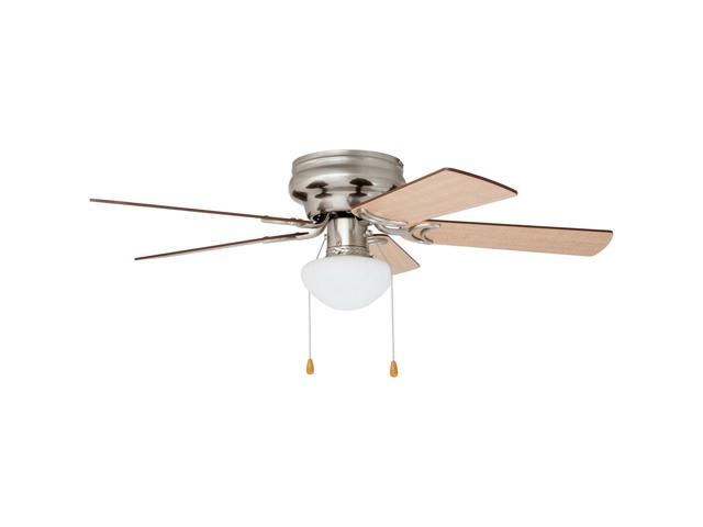 Ceiling Fan With Light Low Profile 42 Flush Mount Frosted Glass