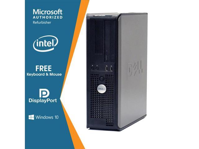 Refurbished: Dell Optiplex 780 Desktop Computer Intel Core 2 Duo 8GB DDR3  500GB HDD DVD Windows 10 Professional New Free Keyboard, Mouse,Power cord -  